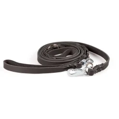 Feel Koiran Hihnat Ja Flexit*Monitoimitalutin Leather Braid, musta