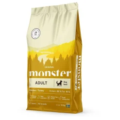 Monster Pet Food Koiran Kuivaruoka*Monster Adult Kana & Kalkkuna