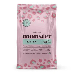 Monster Pet Food Viljaton Kissanruoka|Kissanpennun Ruoka*Monster Cat Grain Free Kitten Kalkkuna & Kana