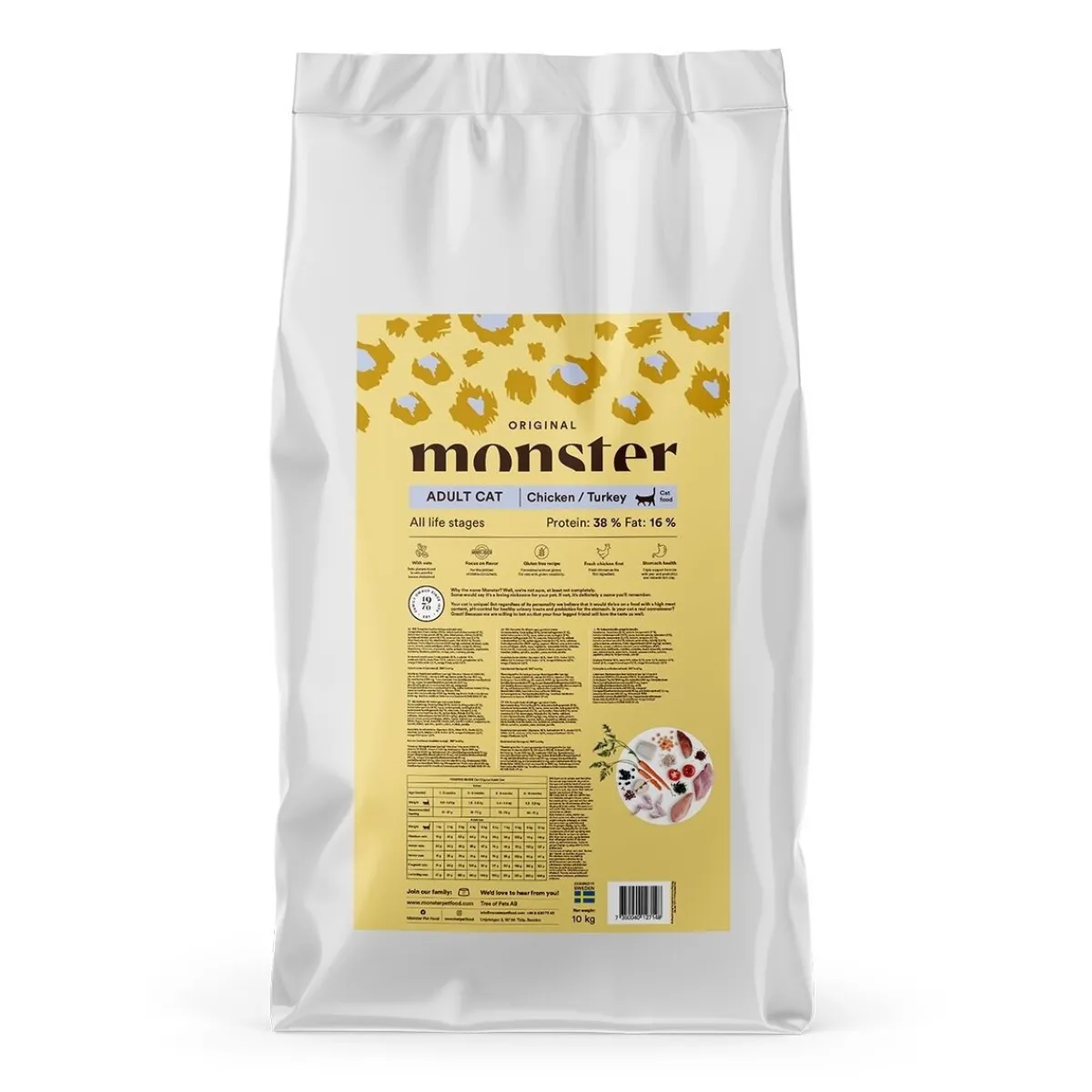 Monster Pet Food Kissan Kuivaruoka*Monster Cat Kana & Kalkkuna