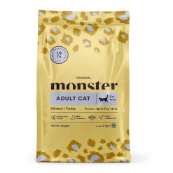 Monster Pet Food Kissan Kuivaruoka*Monster Cat Kana & Kalkkuna