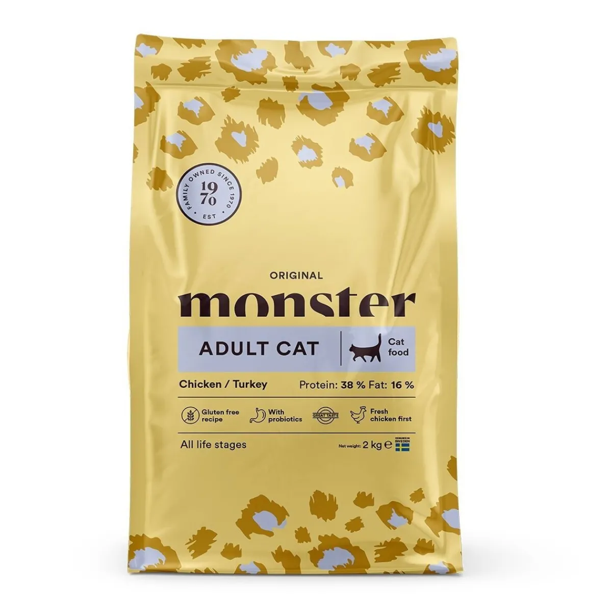 Monster Pet Food Kissan Kuivaruoka*Monster Cat Kana & Kalkkuna