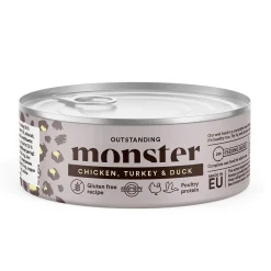 Monster Pet Food Kissan Märkäruoka*Monster Cat Kana&Kalkkuna&Ankka 100 g