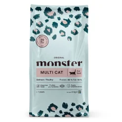 Monster Pet Food Kissan Kuivaruoka*Monster Cat Multicat Lohi & Siipikarja