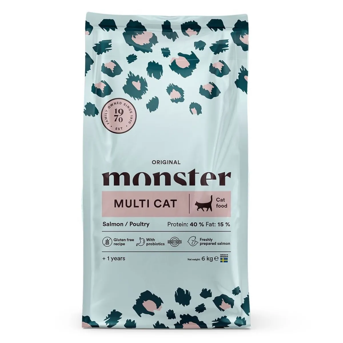 Monster Pet Food Kissan Kuivaruoka*Monster Cat Multicat Lohi & Siipikarja