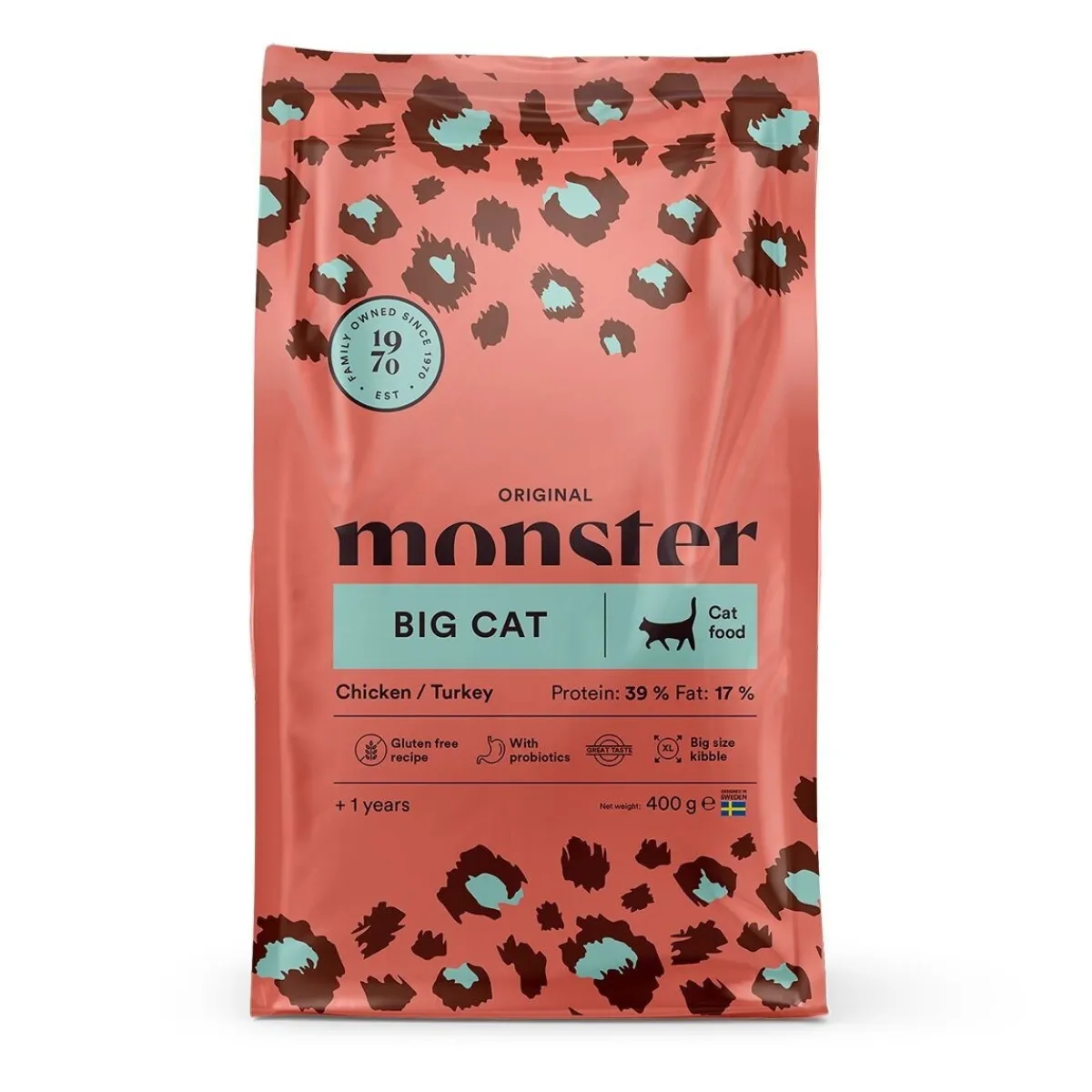 Monster Pet Food Kissan Kuivaruoka*Monster Cat Original Big Cat Chicken/Turkey