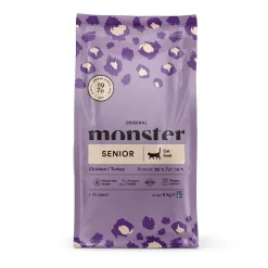 Monster Pet Food Seniorikissan Ruoka|Kissan Kuivaruoka*Monster Cat Original Senior kana-kalkkuna