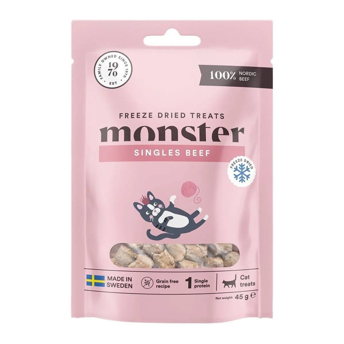 Monster Pet Food Pehmeät Kissanherkut|Pehmeät Kissanherkut*Monster Cat Treats Freeze dried, nauta