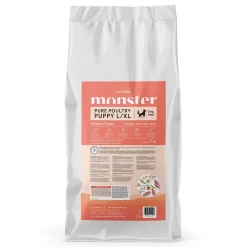 Monster Pet Food Penturuoka|Koiran Kuivaruoka*Monster Classic Dog L/XL Puppy Poultry