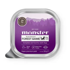 Monster Pet Food Viljaton Koiranruoka|Koiran Märkäruoka Ja Makkarat*Monster Dog Adult Forest Game Patee 150 g