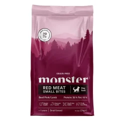 Monster Pet Food Koiran Kuivaruoka|Viljaton Koiranruoka*Monster Dog GF Adult Red Meat Small Bites