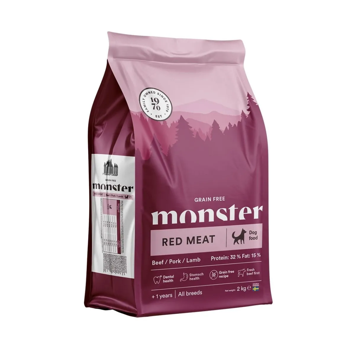 Monster Pet Food Koiran Kuivaruoka|Viljaton Koiranruoka*Monster Dog Grain Free Adult Red Meat