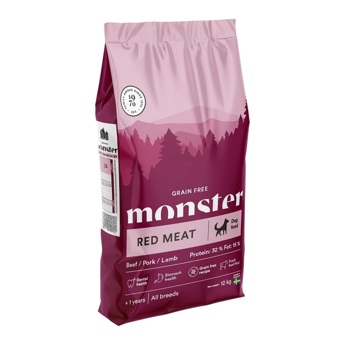 Monster Pet Food Koiran Kuivaruoka|Viljaton Koiranruoka*Monster Dog Grain Free Adult Red Meat