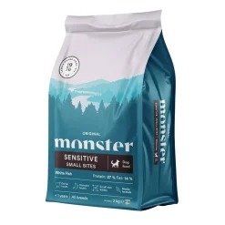 Monster Pet Food Koiran Kuivaruoka*Monster Dog Original Sensitive White Fish Small bites