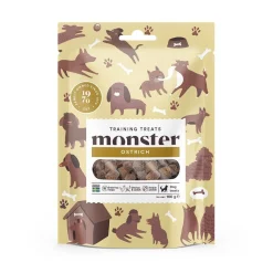 Monster Pet Food Pehmeät Koiran Herkut|Pikkuherkut Ja Treeninamit*Monster Dog Training Treats kana & strutsi 100g