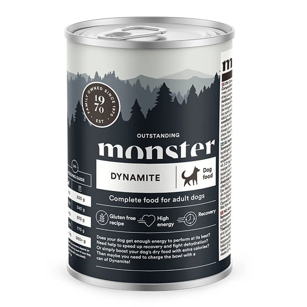 Monster Pet Food Koiran Märkäruoka Ja Makkarat*Monster Dynamite 400 g