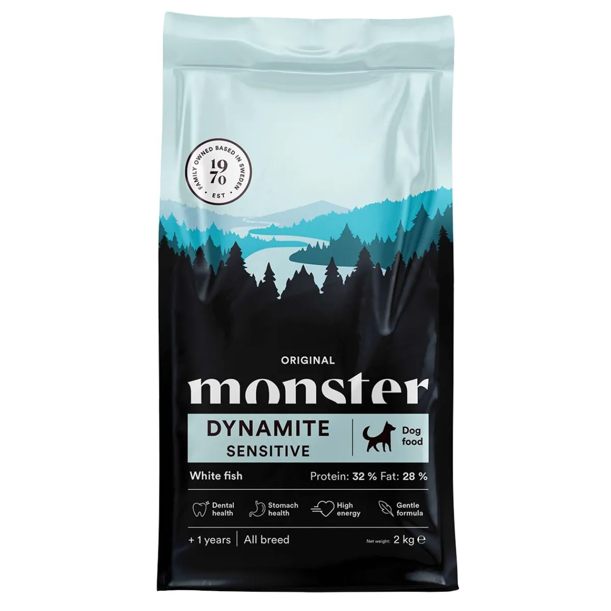 Monster Pet Food Koiranruoat Erityistapeisiin|Koiran Kuivaruoka*Monster Dynamite Sensitive White Fish