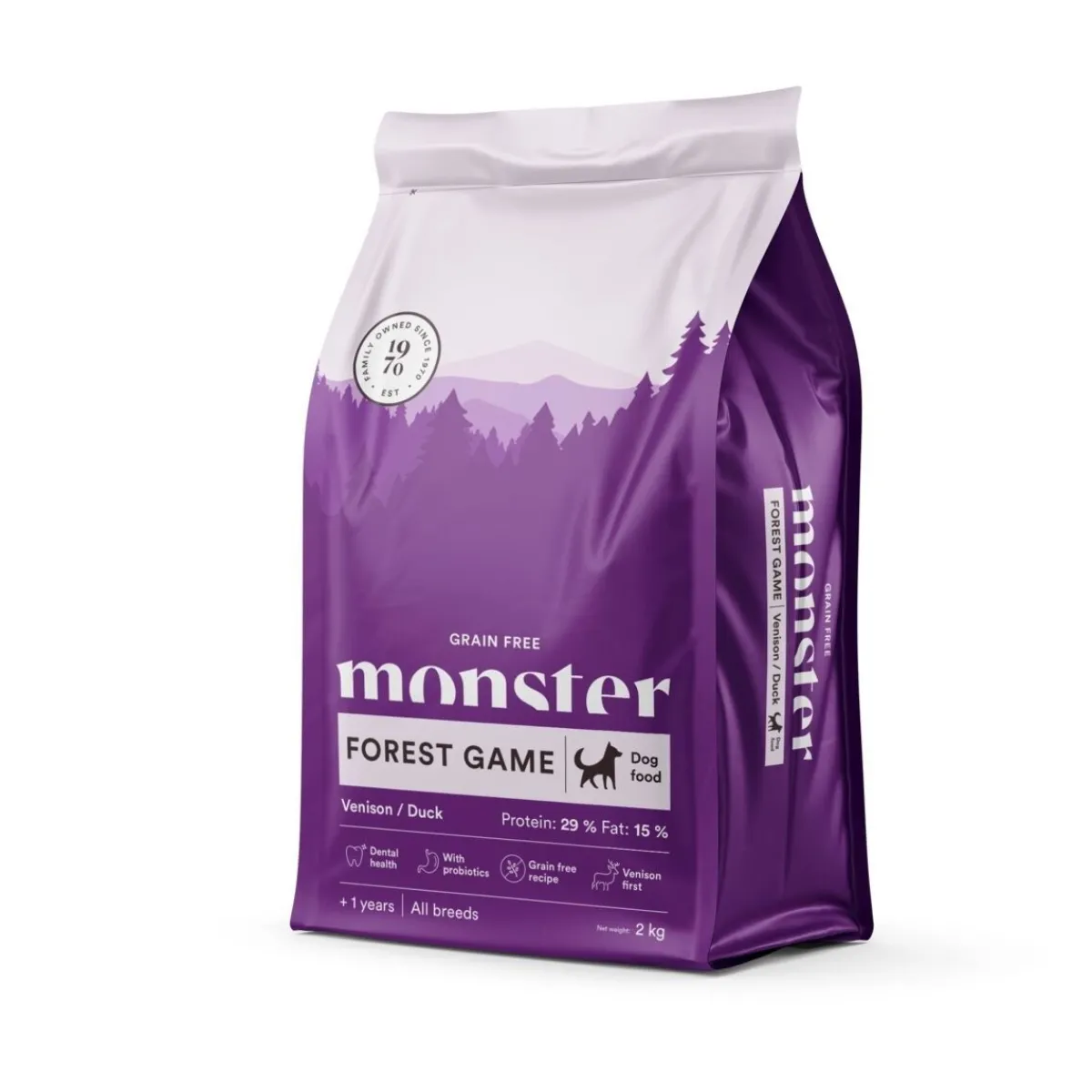 Monster Pet Food Koiran Kuivaruoka|Viljaton Koiranruoka*Monster Grain Free Forest Game Riista&Ankka