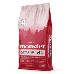 Monster Pet Food Penturuoka|Koiran Kuivaruoka*Monster Puppy Large Grain Free Kalkkuna&Kana