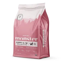 Monster Pet Food Penturuoka|Koiran Kuivaruoka*Monster Puppy Small Grain Free Kalkkuna&Kana