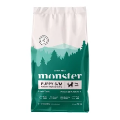 Monster Pet Food Penturuoka|Koiran Kuivaruoka*Monster Puppy S/M Grain Free Lammas & Ankka