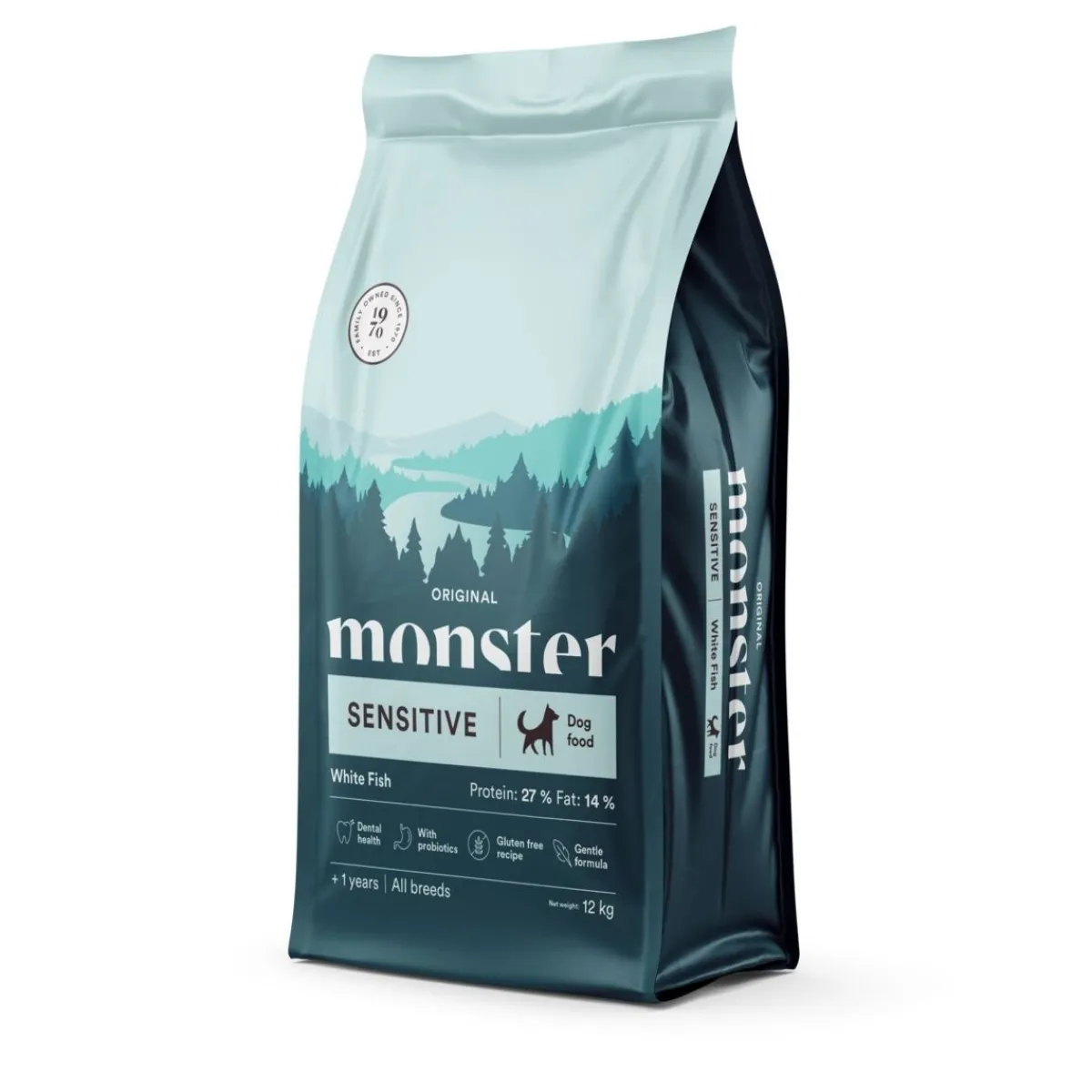 Monster Pet Food Koiranruoat Erityistapeisiin|Koiran Kuivaruoka*Monster Sensitive Kala