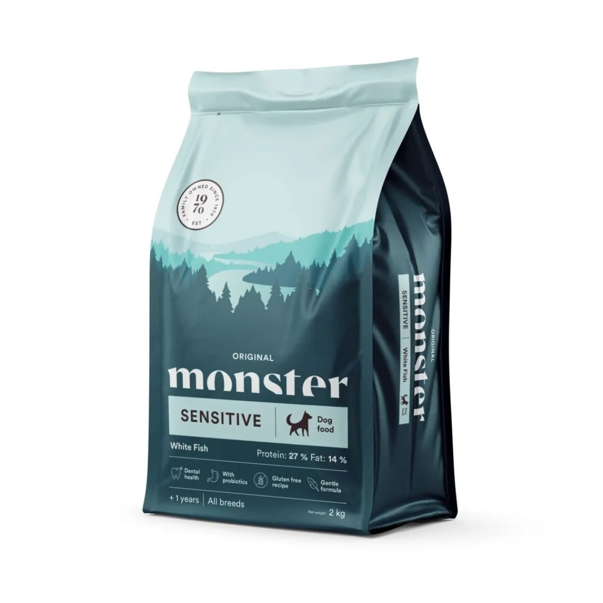 Monster Pet Food Koiranruoat Erityistapeisiin|Koiran Kuivaruoka*Monster Sensitive Kala