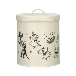 Moomin Koiranpennun Ruokailu|Säilytysastiat*for Pets peltipurkki Muumit 80v. juhlavuosi