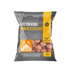 Mush Ruokinnan Monipuolistaminen|Kotimainen Koiranruoka*Luuton kana 1kg