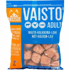Mush Ruokinnan Monipuolistaminen|Kotimainen Koiranruoka*Vaisto® Sininen nauta-kalkkuna-lohi
