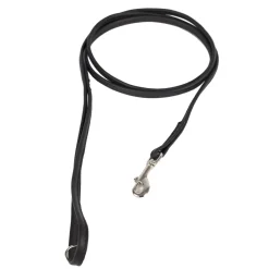 Feel Koiranpennun Ulkoilu|Koiran Hihnat Ja Flexit*Nahkatalutin Leather Slim, musta