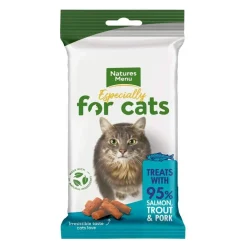 natures:menu Kissanpennun Herkut|Pehmeät Kissanherkut*Cat Treats Lohi & taimen 60 g