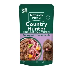 natures:menu Koiran Märkäruoka Ja Makkarat*CH Dog Kalkkuna, 150g