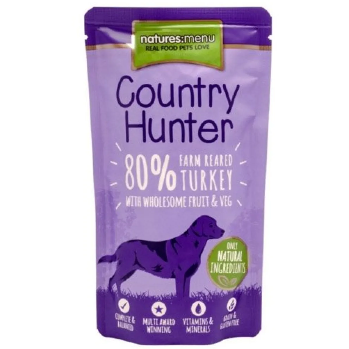 natures:menu Koiran Märkäruoka Ja Makkarat*CH Dog Kalkkuna, 150g