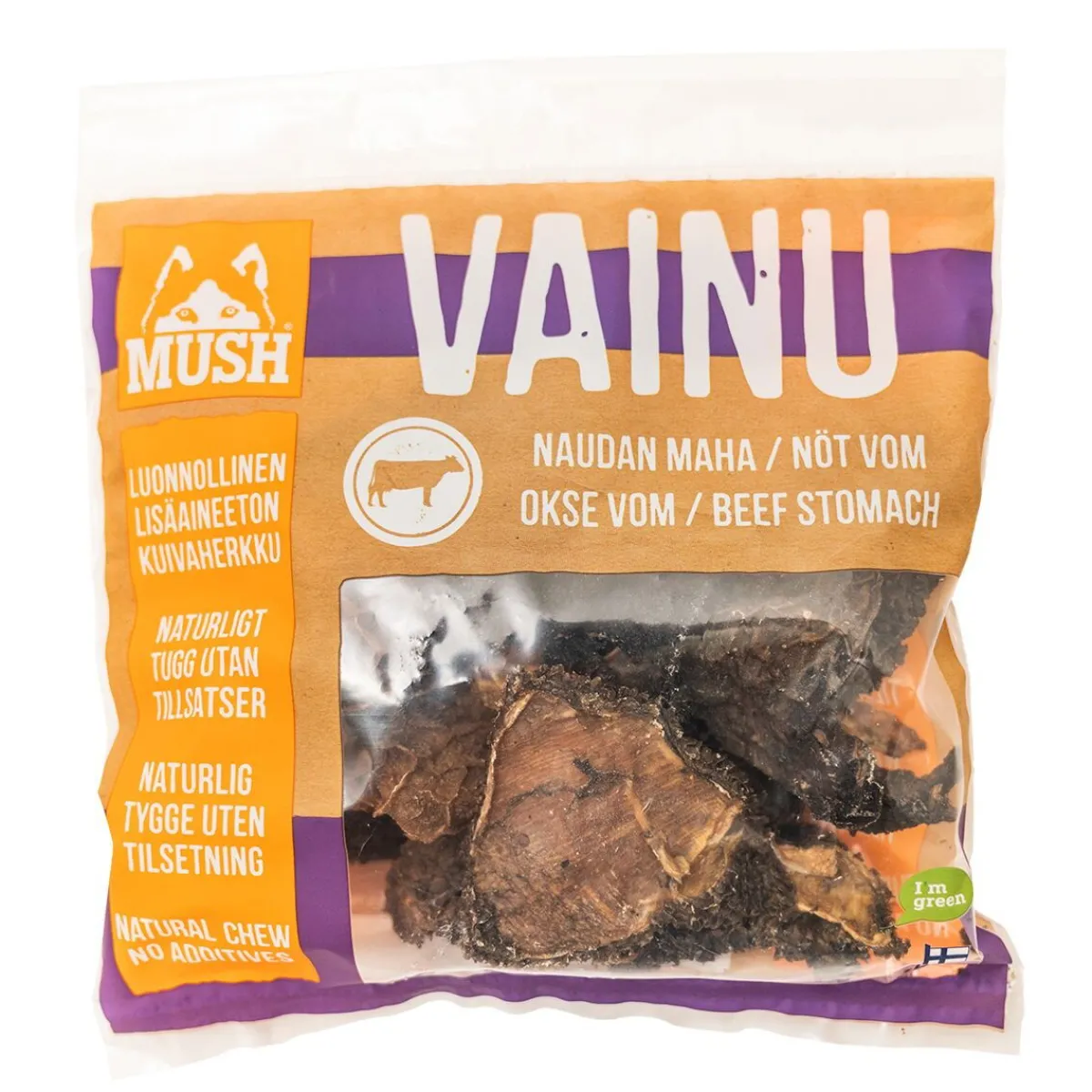 Mush Täyslihaherkut|Ruokinnan Monipuolistaminen*Naudan maha Vainu, 180 g