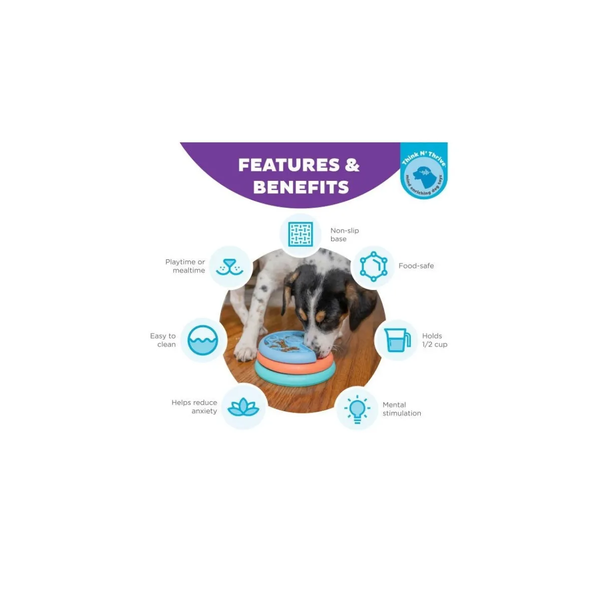 Nina Ottosson Koiranpennun Lelut|Koiran Aktivointilelut Ja -Pelit*Lickin' Layers Puppy Food puzzle