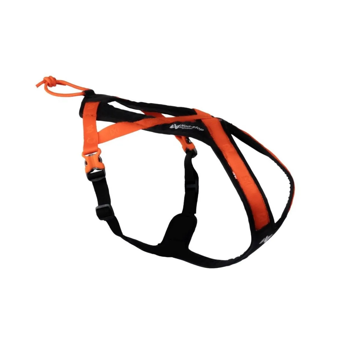 Non-stop dogwear Koiran Valjaat|Retkeily Koiran Kanssa*Non-Stop Rush vetovaljaat, musta/oranssi