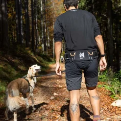Non-stop dogwear Koiran Hihnat Ja Flexit|Retkeily Koiran Kanssa*Non-Stop Trekking vetovyö 2.0 musta/harmaa