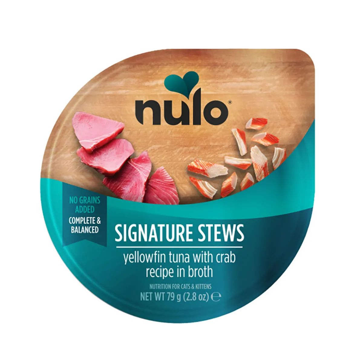 Nulo Kissan Märkäruoka|Uutuudet Kissoille*Signature Stews Cat keltaevätonnikala & rapu liemessä 79 g