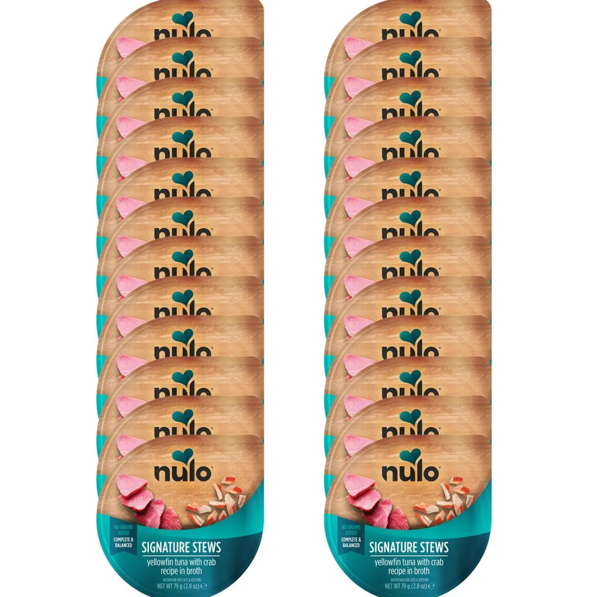 Nulo Kissan Märkäruoka|Uutuudet Kissoille*Signature Stews Cat keltaevätonnikala & rapu liemessä 79 g