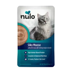 Nulo Kissan Märkäruoka|Uutuudet Kissoille*Silky Mousse Cat keltaevätonnikala & rapu liemessä 79 g