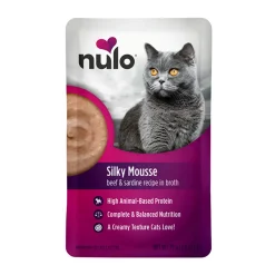Nulo Kissan Märkäruoka|Uutuudet Kissoille*Silky Mousse Cat nauta & sardiini liemessä 79 g