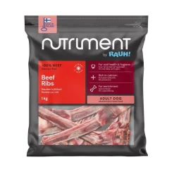 Nutriment by Rauh! Ruokinnan Monipuolistaminen|Kotimainen Koiranruoka*Naudankylkiluut 1 kg