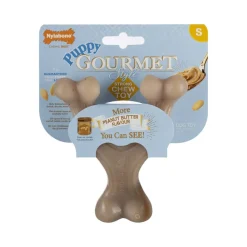Nylabone Koiranpennun Lelut|Koiranpennun Lelut*Puppy Gourmet wishbone, maapähkinävoi S