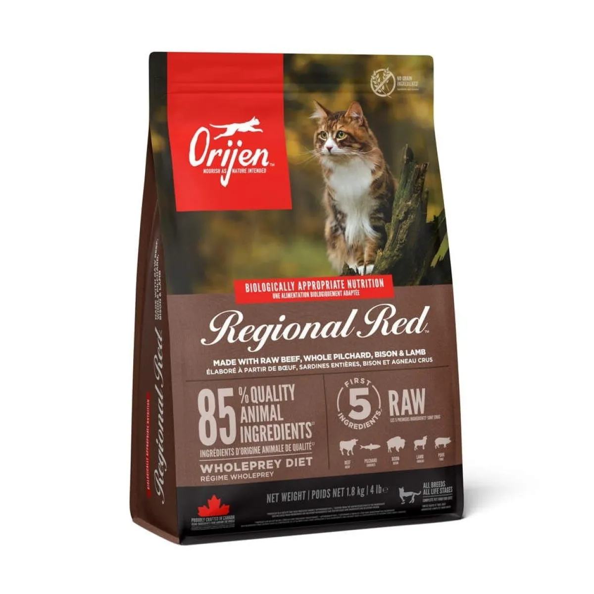 Orijen Viljaton Kissanruoka|Kissan Kuivaruoka*Regional Red Cat