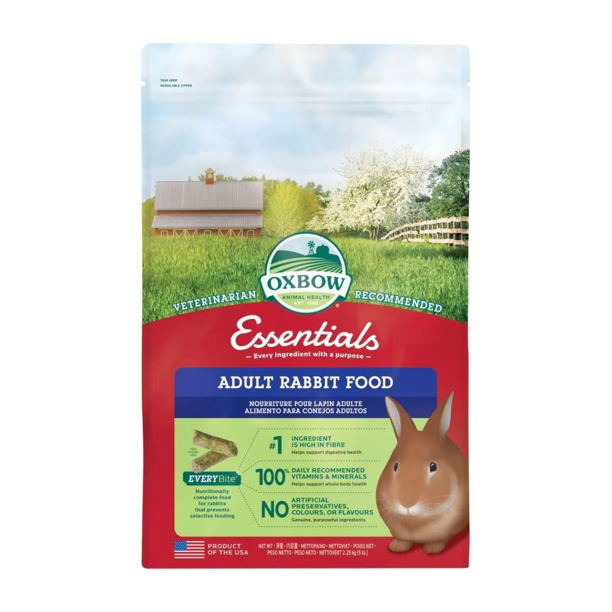 Oxbow Pieneläinten Ruoka|Kanin Ruoka*Essentials Adult Rabbit