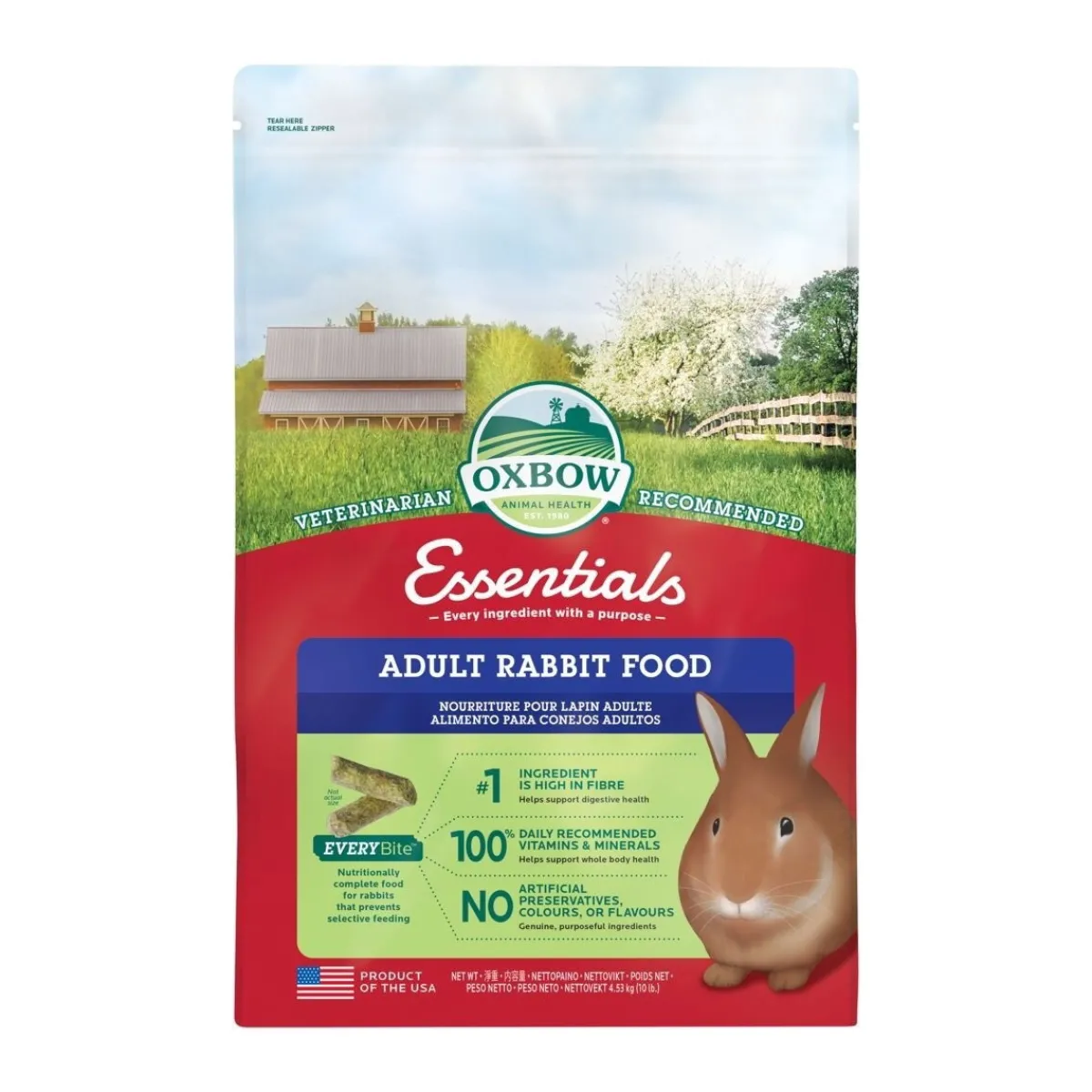 Oxbow Pieneläinten Ruoka|Kanin Ruoka*Essentials Adult Rabbit