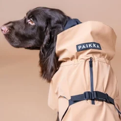 PAIKKA Heijastavat Koiran Vaatteet|Koiran Heijastimet Ja Valot*koiran sadetakki, heijastava taupe