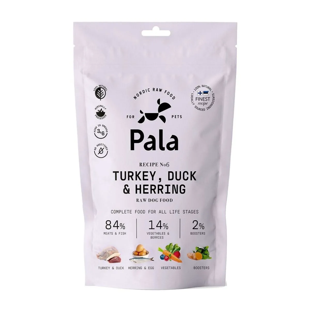 Pala Petfoods Koiran Kuivaruoka|Ruokinnan Monipuolistaminen*Pala #6 Kalkkuna, Ankka&Silli