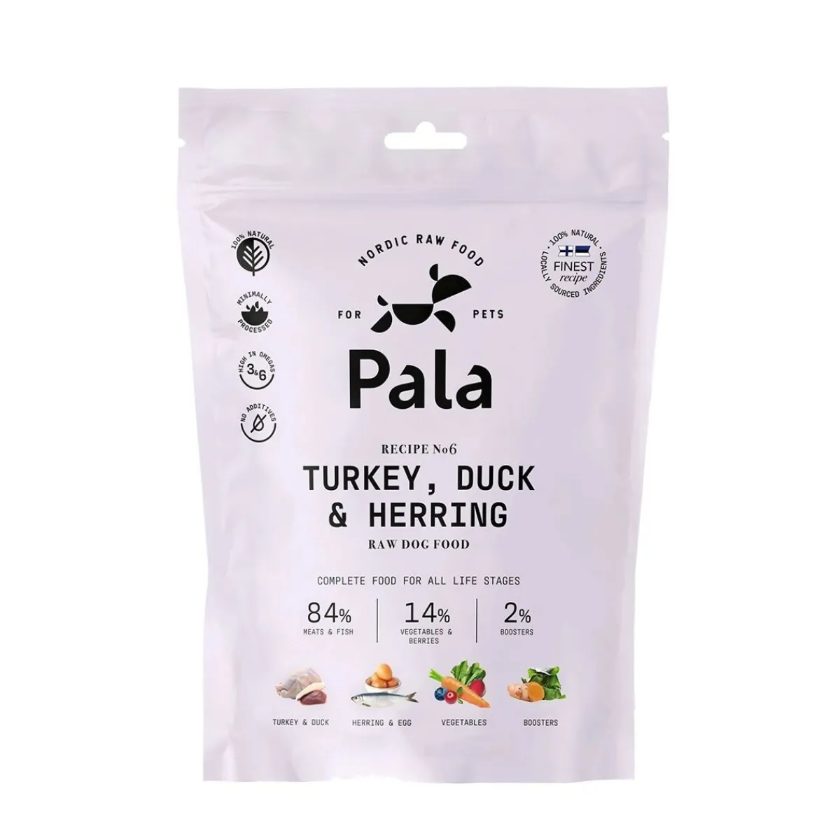 Pala Petfoods Koiran Kuivaruoka|Ruokinnan Monipuolistaminen*Pala #6 Kalkkuna, Ankka&Silli